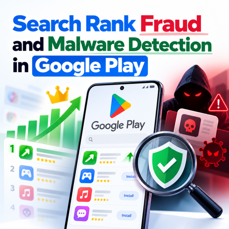 Search Rank Fraud and Malware Detection in Google Play