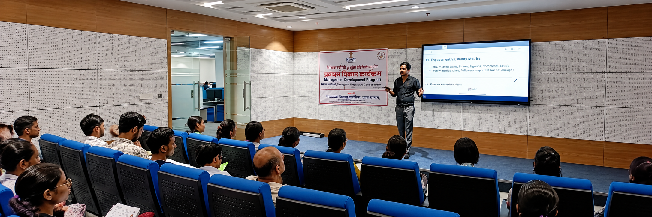 Founder speaking